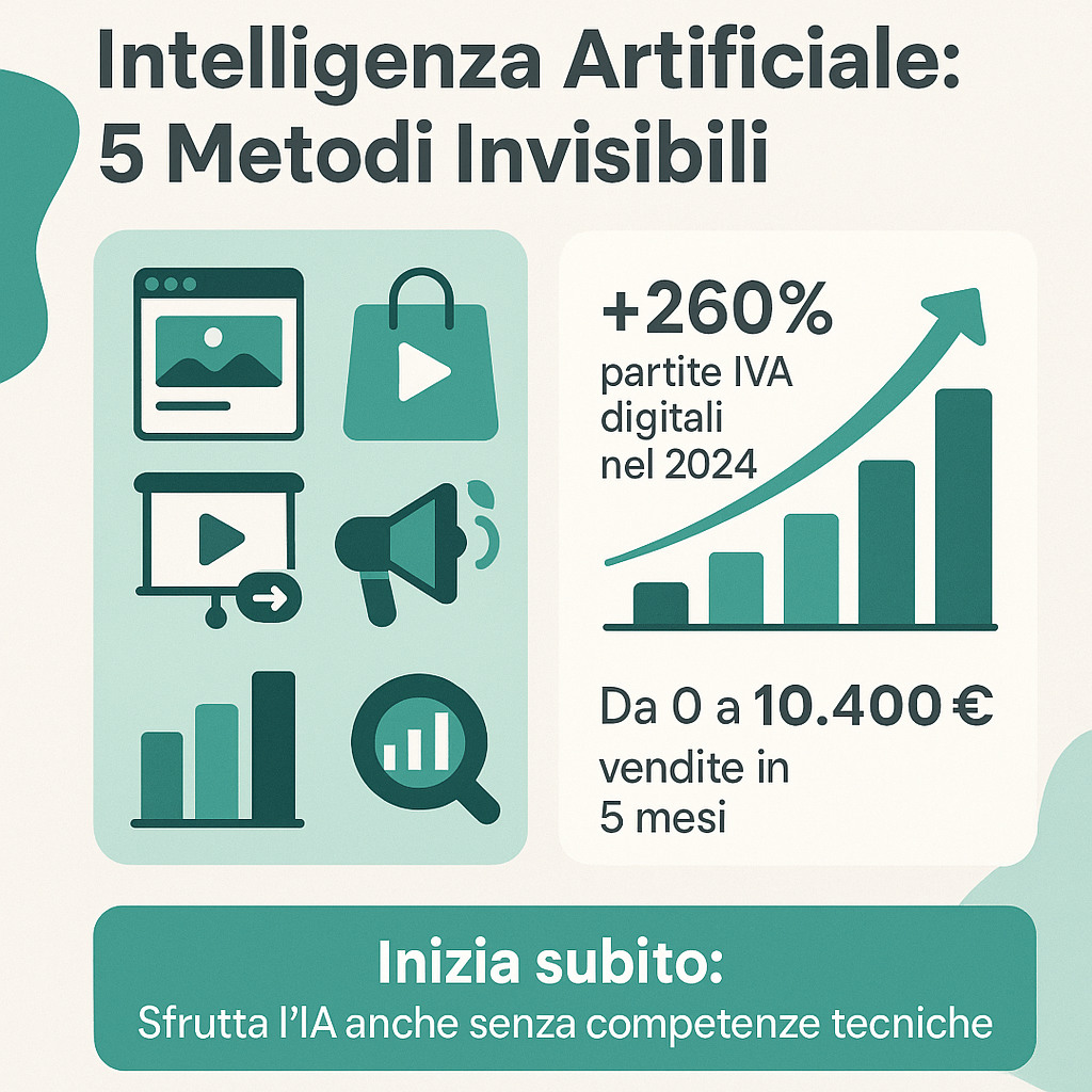 Come guadagnare online con Intelligenza Artificiale: 5 metodi invisibili